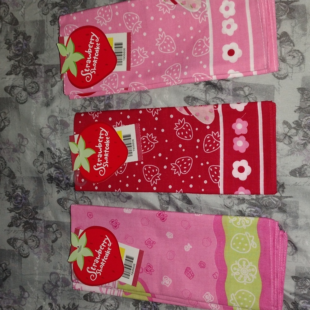 Strawberry shortcake Bandana Pillow Pink Red